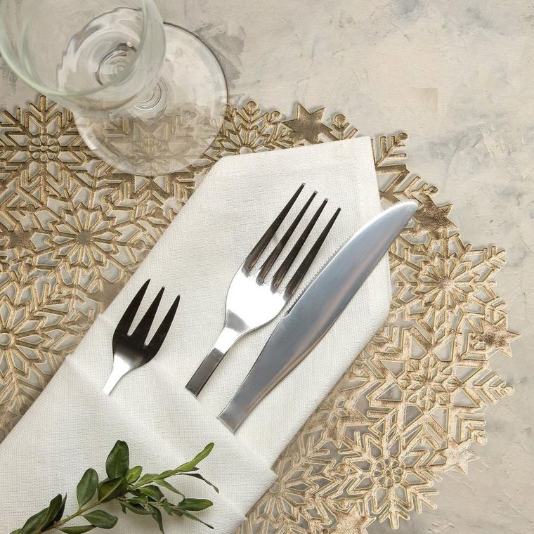 Eurofirany, podkładka Mary, 45-30 cm, złoty