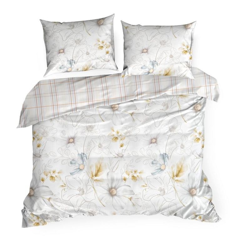 Eurofirany, pościel d91 Lea, 220-200 cm, biały