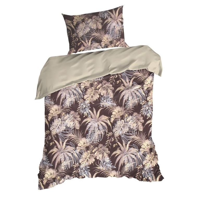 Eurofirany, pościel d91, Rodos, 140-200 cm, ciemnobrązowy