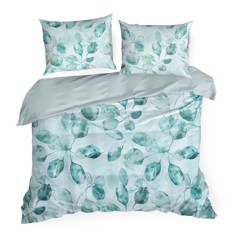 Eurofirany, pościel d91, Verano5, 140-200 cm, ciemnomiętowy