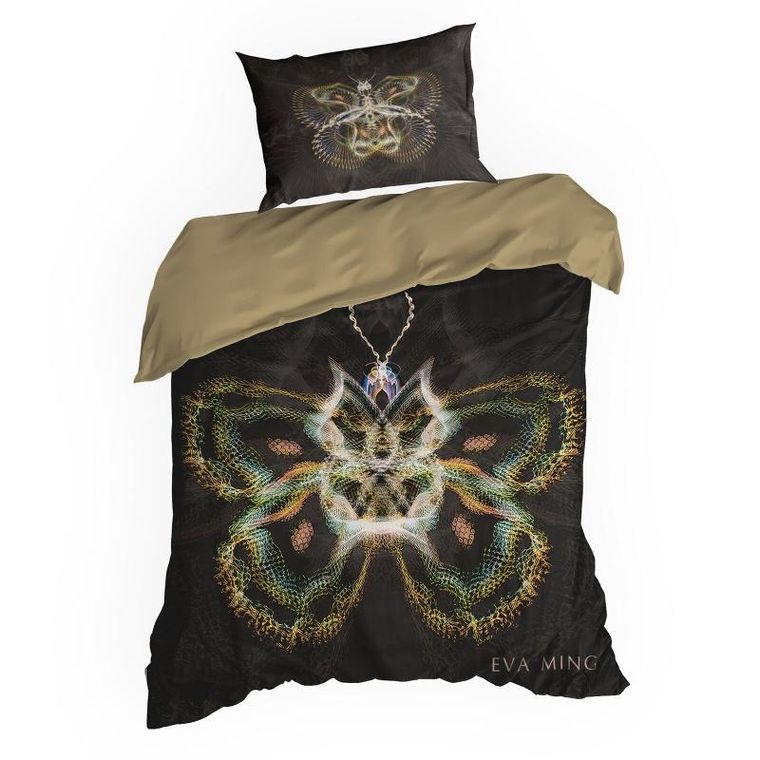 Eurofirany, pościel Eva, 220-200 cm, czarny