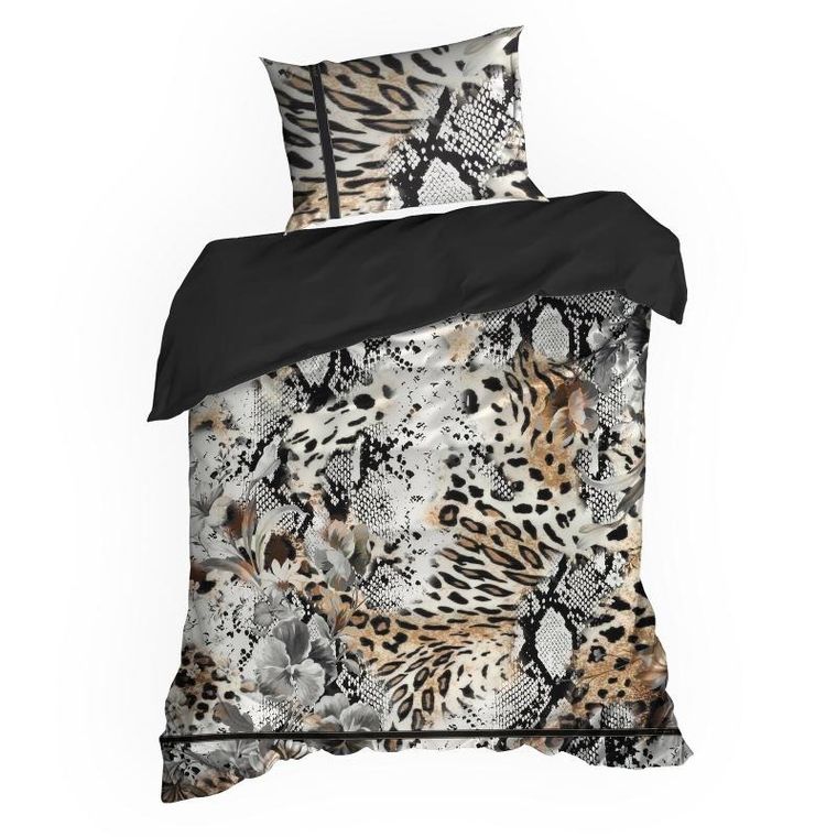 Eurofirany, pościel Eva, 220-200 cm, jasnobrązowy