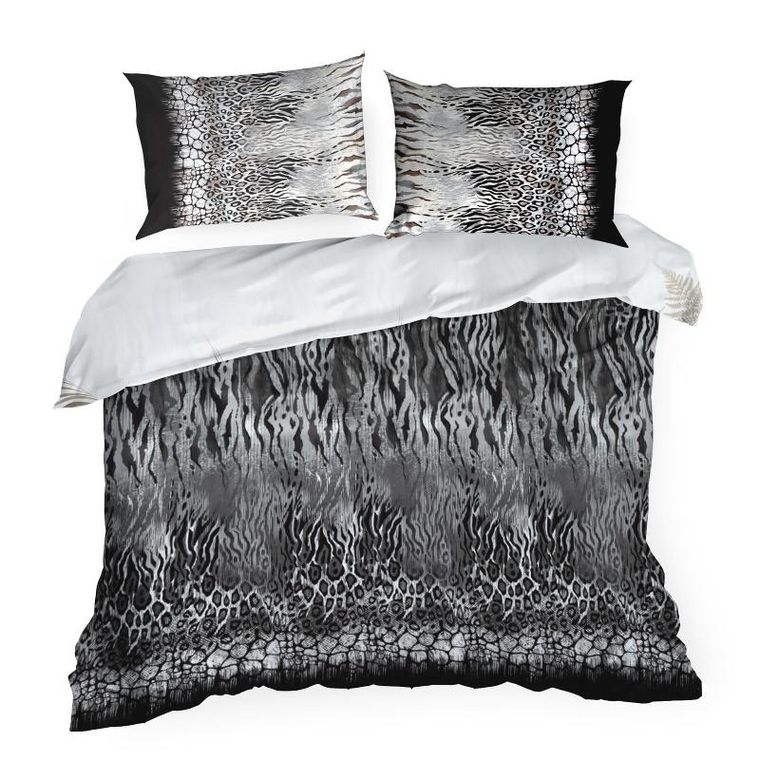 Eurofirany, pościel Eva, 220-200 cm, stalowy