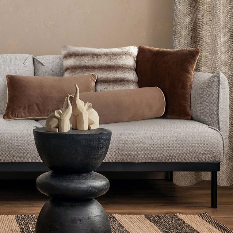 Eurofirany, poszewka Gaja, 15-45 cm, oliwkowy