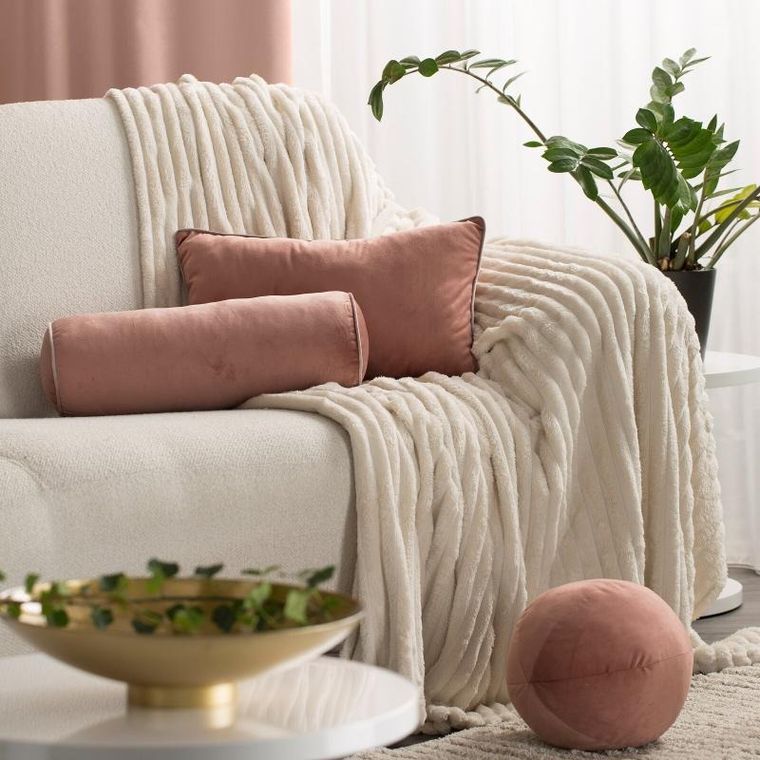 Eurofirany, poszewka Gaja, 24 cm, ciemnoróżowy