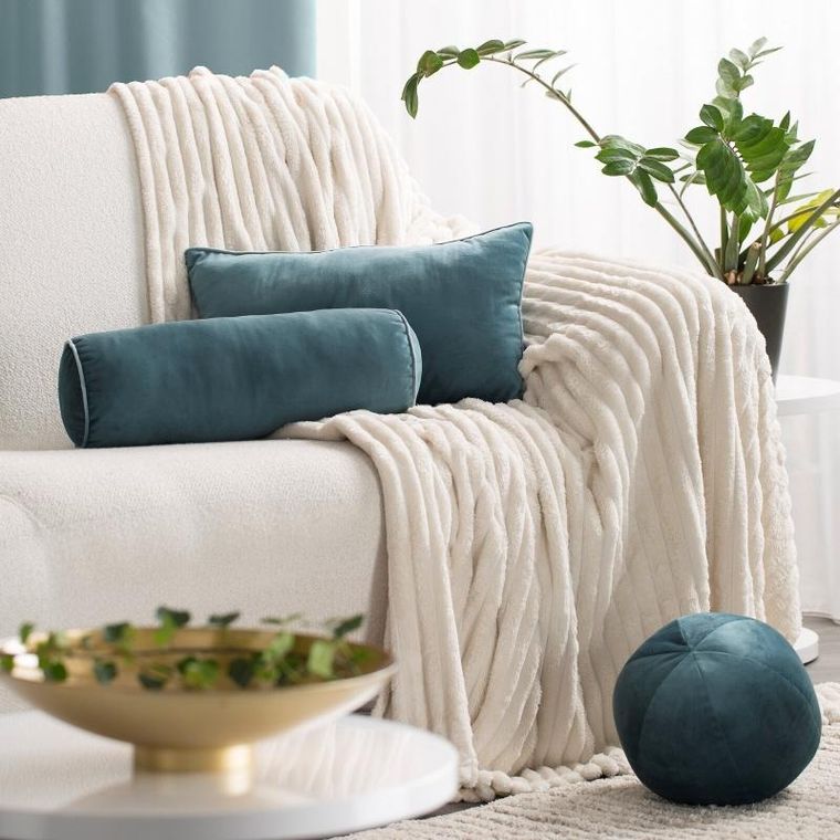 Eurofirany, poszewka Gaja, 24 cm, jasnobeżowy