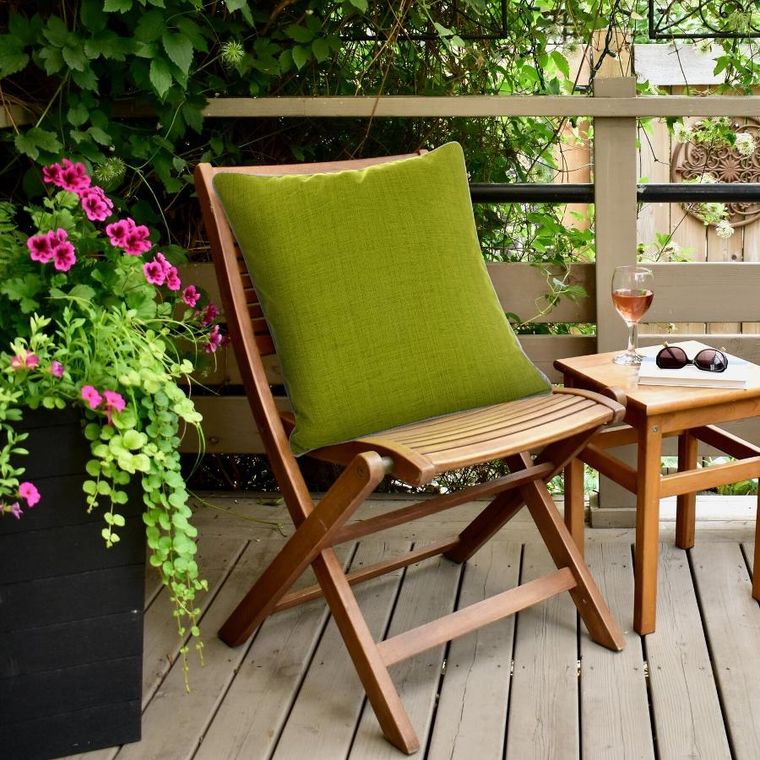 Eurofirany, poszewka, Garden3, 45-45 cm, stalowy