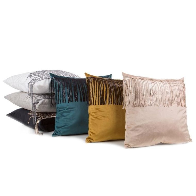 Eurofirany, poszewka, Jasper, 45-45 cm, srebrny