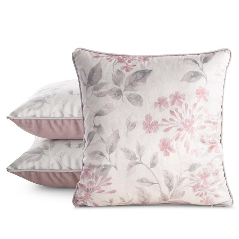 Eurofirany, poszewka lila, 45-45 cm, naturalny