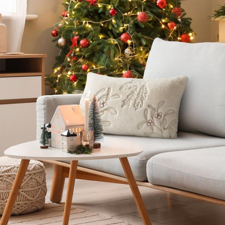 Eurofirany, poszewka świąteczna, 30-50 cm, kremowy