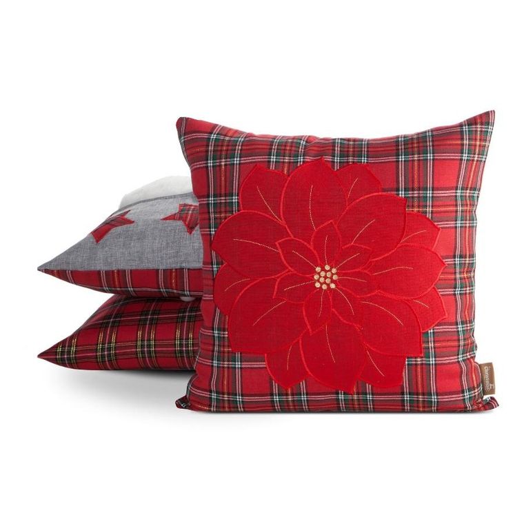 Eurofirany, poszewka świąteczna, 45-45 cm, czerwony