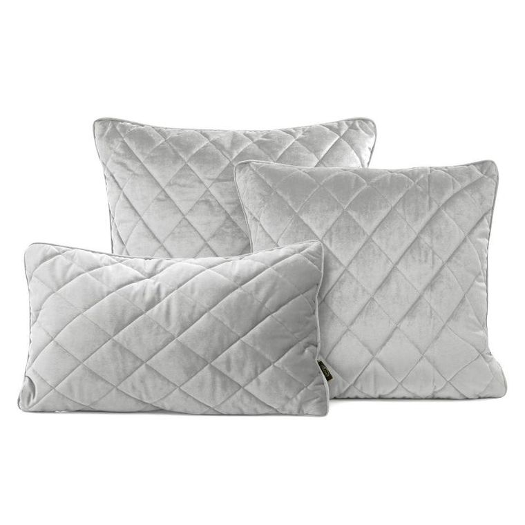 Eurofirany, poszewka velvet, 45-45 cm, srebrny