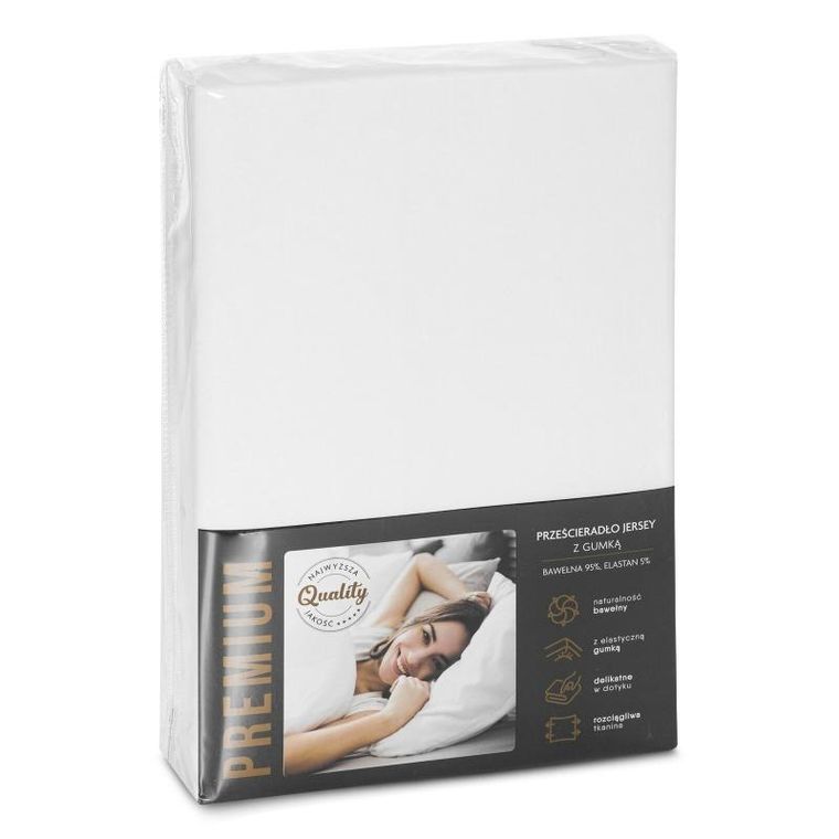 Eurofirany, prześcieradło z gumką, 240-220 cm, wysokość 30 cm