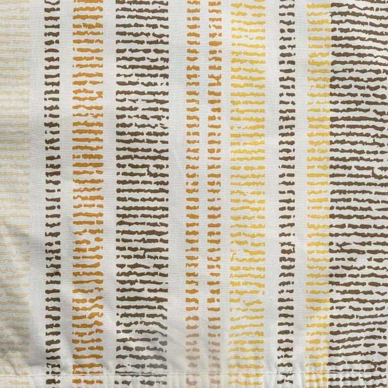 Eurofirany, prześcieradło z gumką, print, 140-200 cm, musztardowy