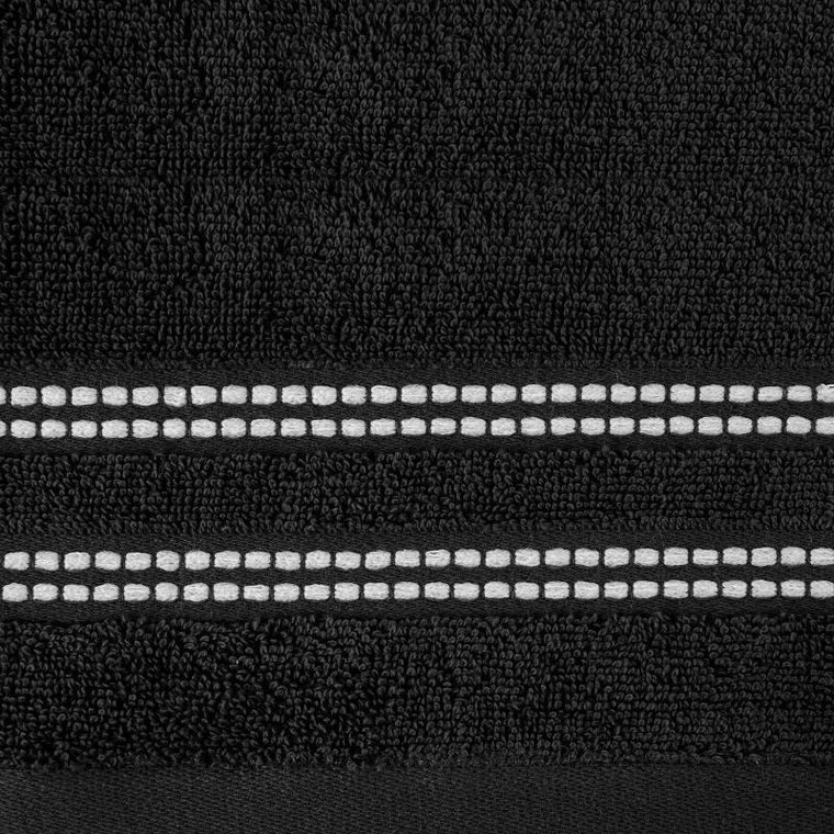 Eurofirany, ręcznik Ally, 70-140 cm, czarny