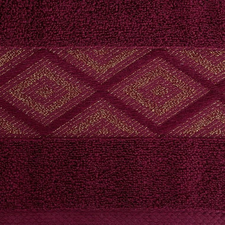 Eurofirany, ręcznik, Azari, 50-90 cm, bordowy
