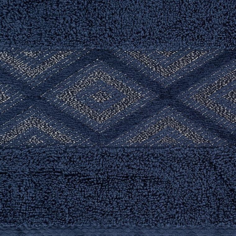 Eurofirany, ręcznik, Azari, 50-90 cm, granatowy