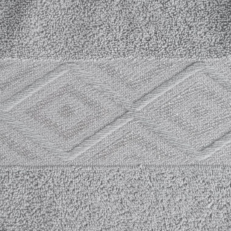 Eurofirany, ręcznik, Azari, 70-140 cm, srebrny