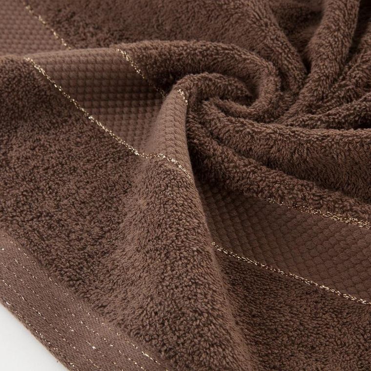 Eurofirany, ręcznik Bari, 30-50 cm, ciemnobrązowy