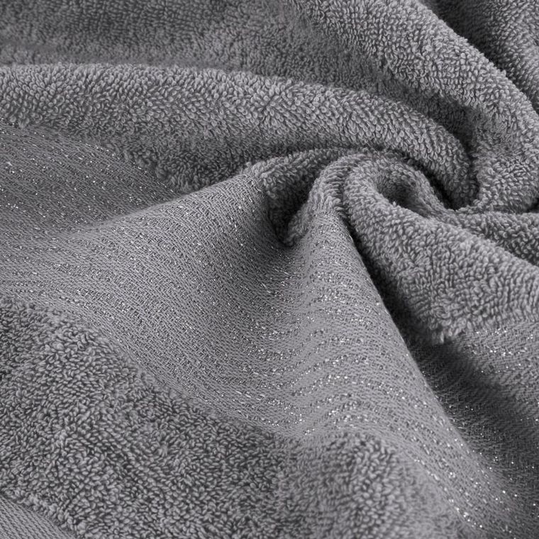 Eurofirany, ręcznik bawełniany, Amber 04, 70-140 cm, stalowy