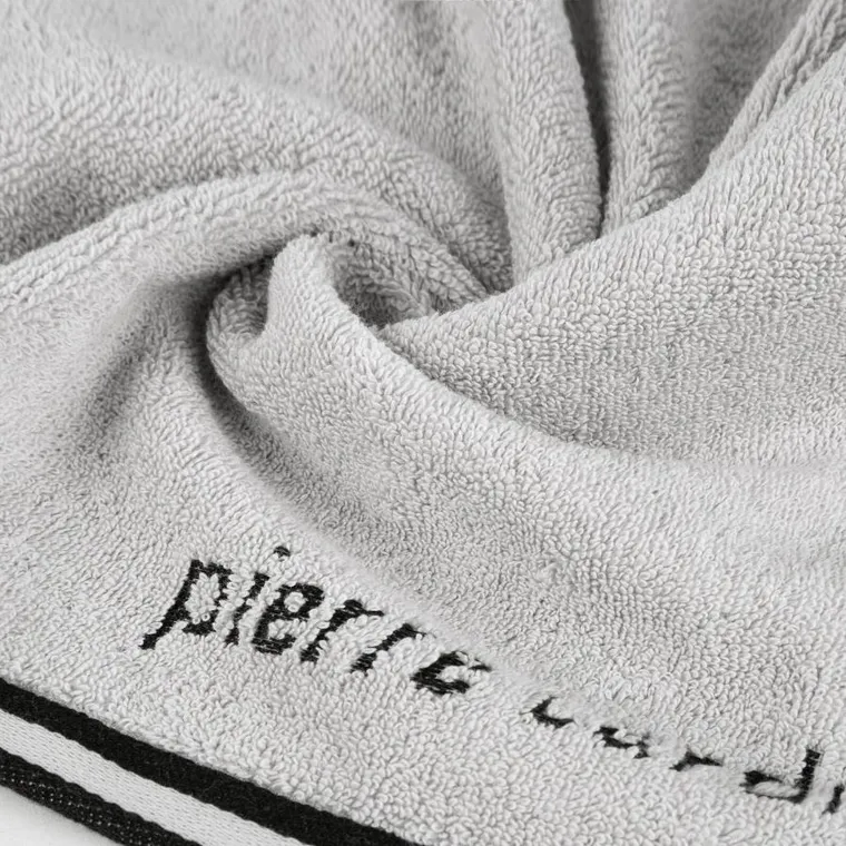 Eurofirany, ręcznik bawełniany, Pierre Cardin, 50-90 cm, srebrny