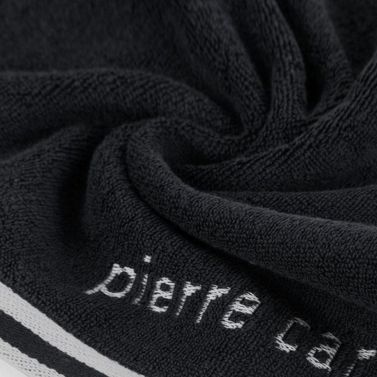 Eurofirany, ręcznik bawełniany, Pierre Cardin, 70-140 cm, czarny