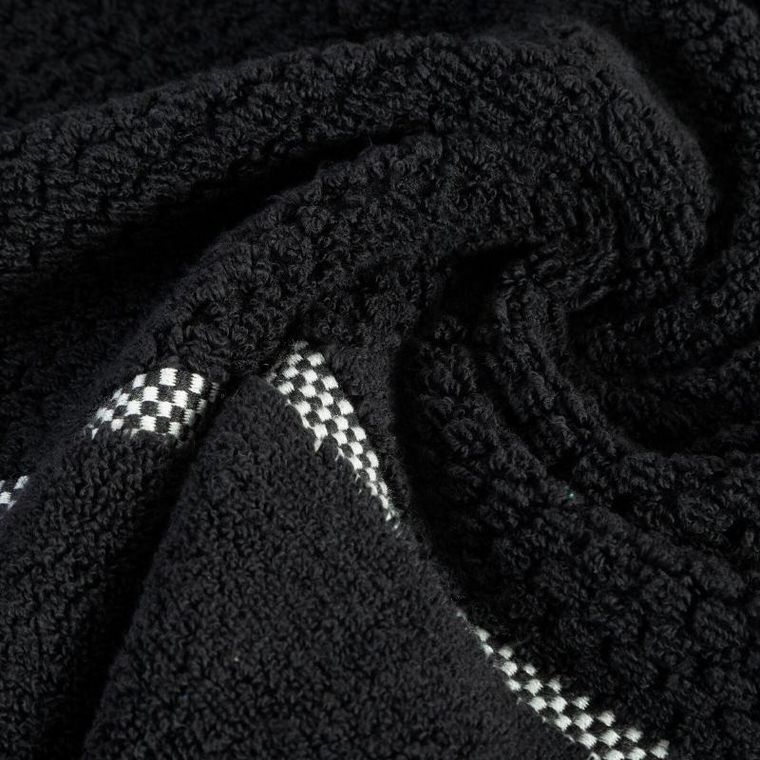 Eurofirany, ręcznik Caleb, czarny, 50-90 cm