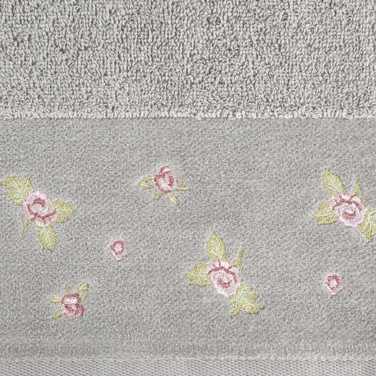 Eurofirany, ręcznik, Dalia, 70-140 cm, stalowy