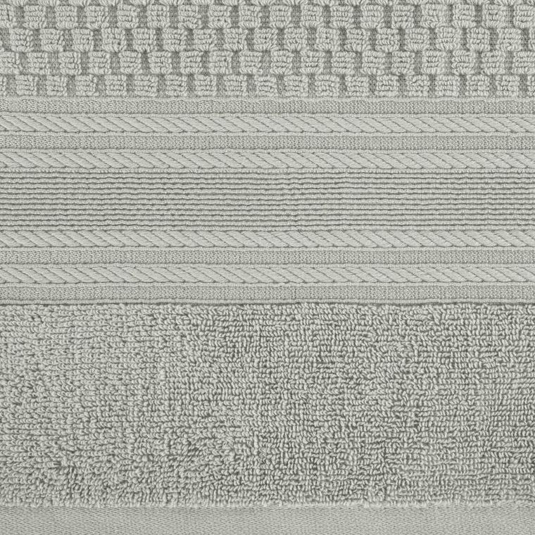 Eurofirany, ręcznik Davos, 50-90 cm, srebrny