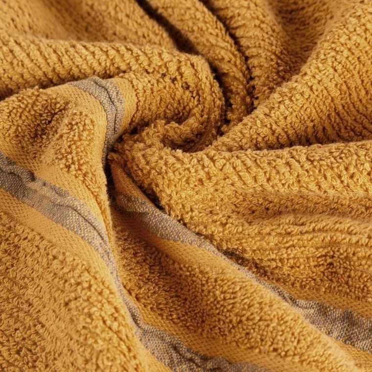Eurofirany, ręcznik Dina, 70-140 cm, musztardowy