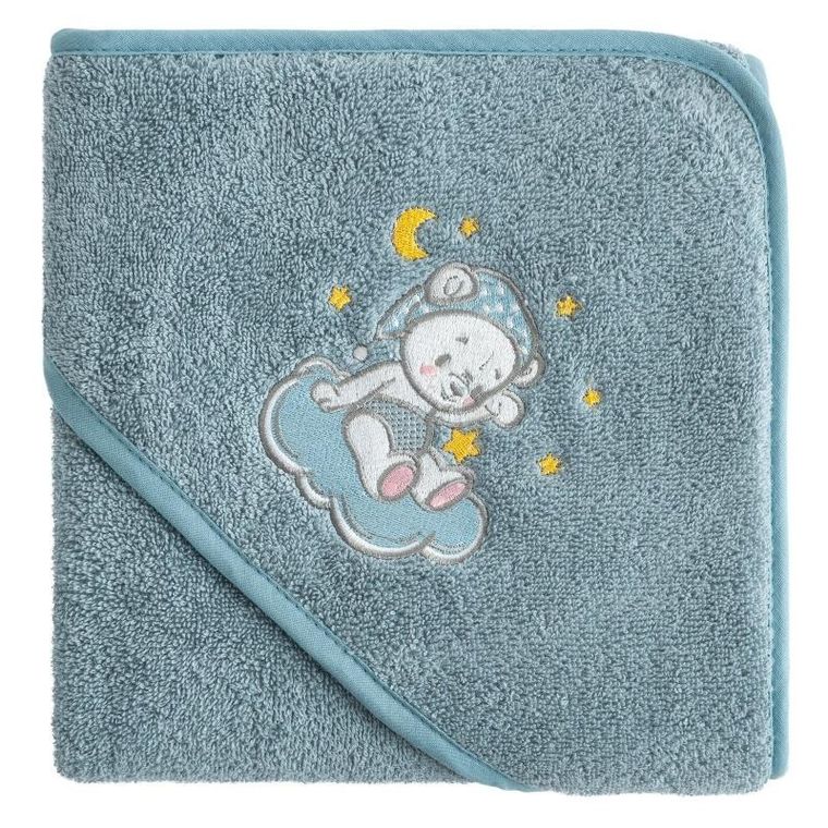 Eurofirany, ręcznik dziecięcy, 100-100 cm, niebieski