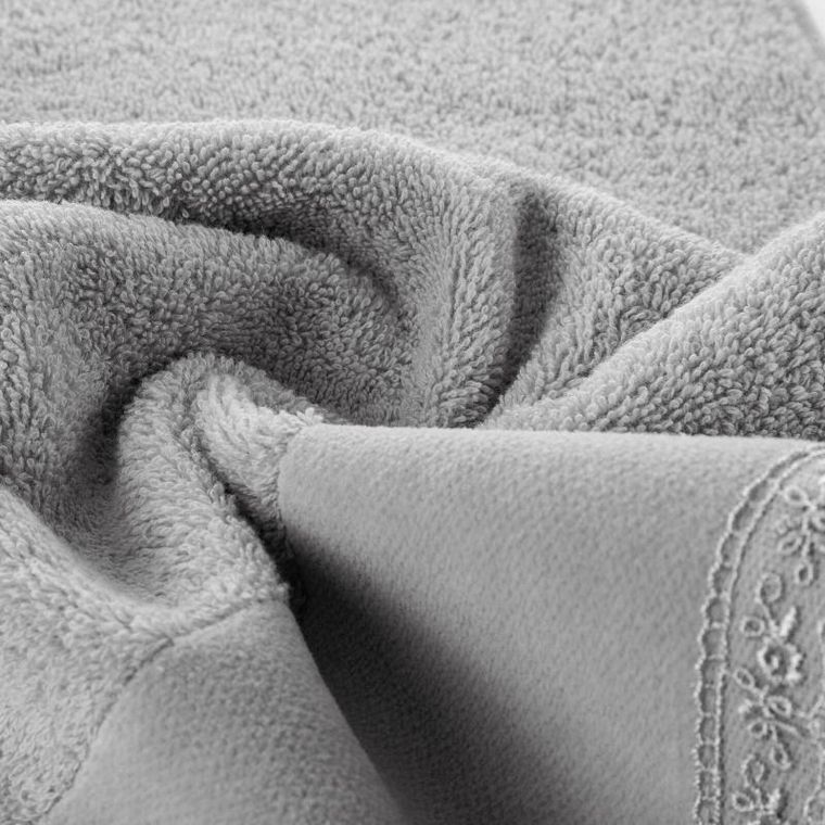 Eurofirany, ręcznik Emi, 70-140 cm, srebrny