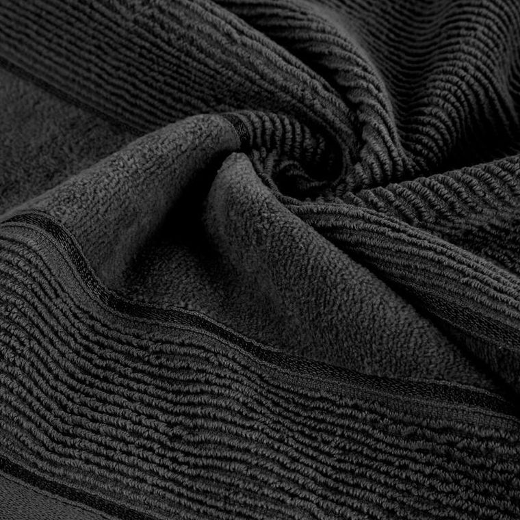Eurofirany, ręcznik Emma, 30-50 cm, czarny