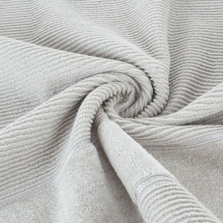 Eurofirany, ręcznik Emma, 30-50 cm, srebrny