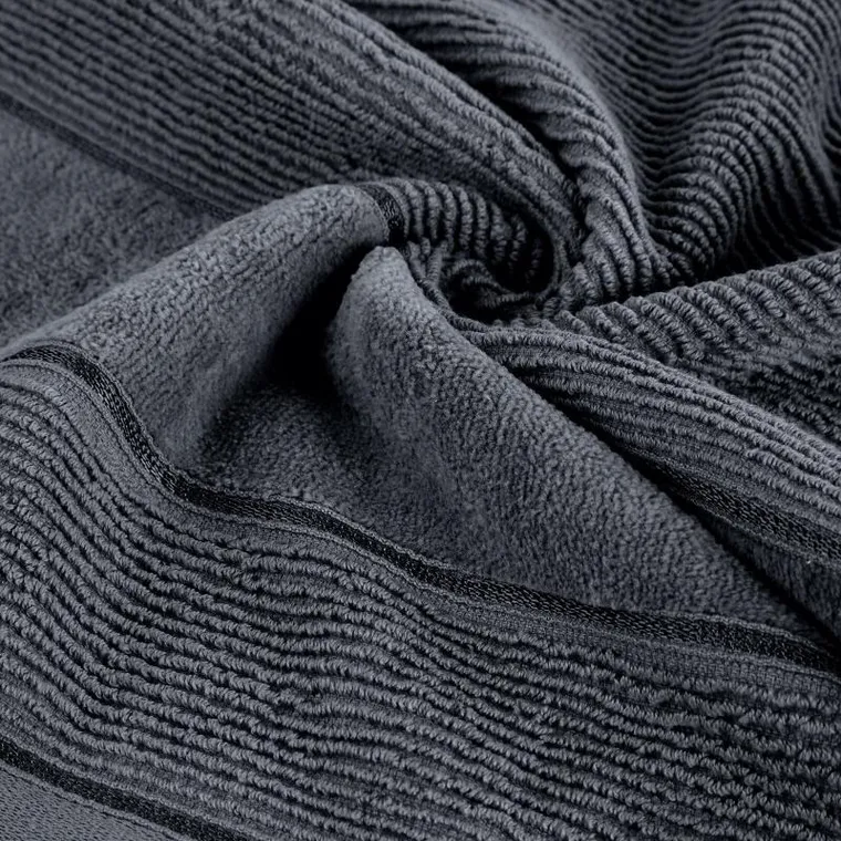 Eurofirany, ręcznik Emma, 50-90 cm, stalowy