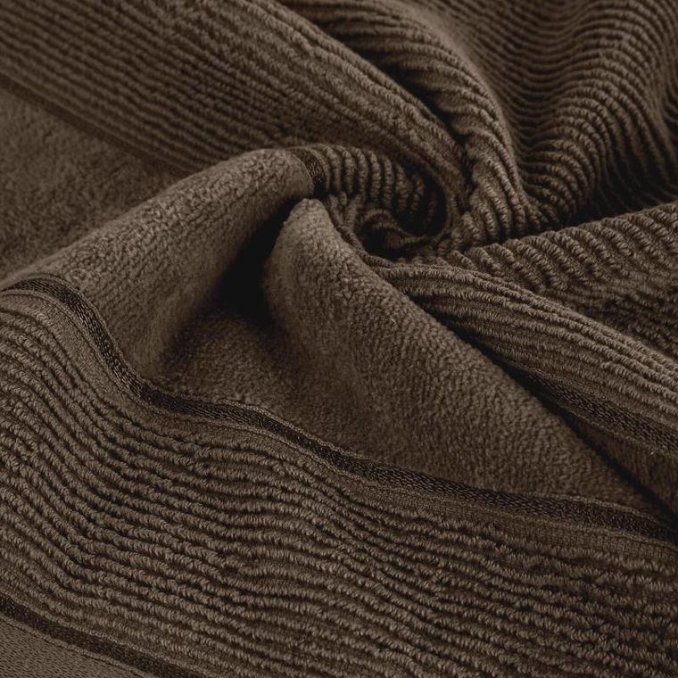 Eurofirany, ręcznik Emma, 70-140 cm, brązowy