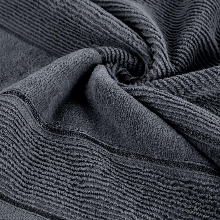 Eurofirany, ręcznik Emma, 70-140 cm, stalowy