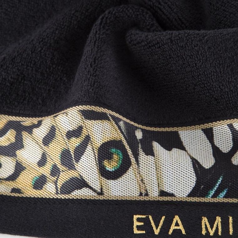 Eurofirany, ręcznik Eva, 30-50 cm, czarny