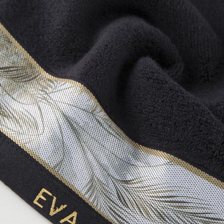 Eurofirany, ręcznik Eva, 30-50 cm, czarny