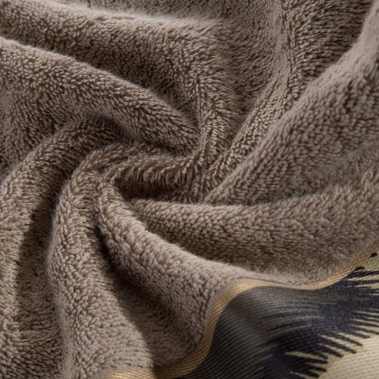 Eurofirany, ręcznik Eva, 50-90 cm, ciemnobeżowy