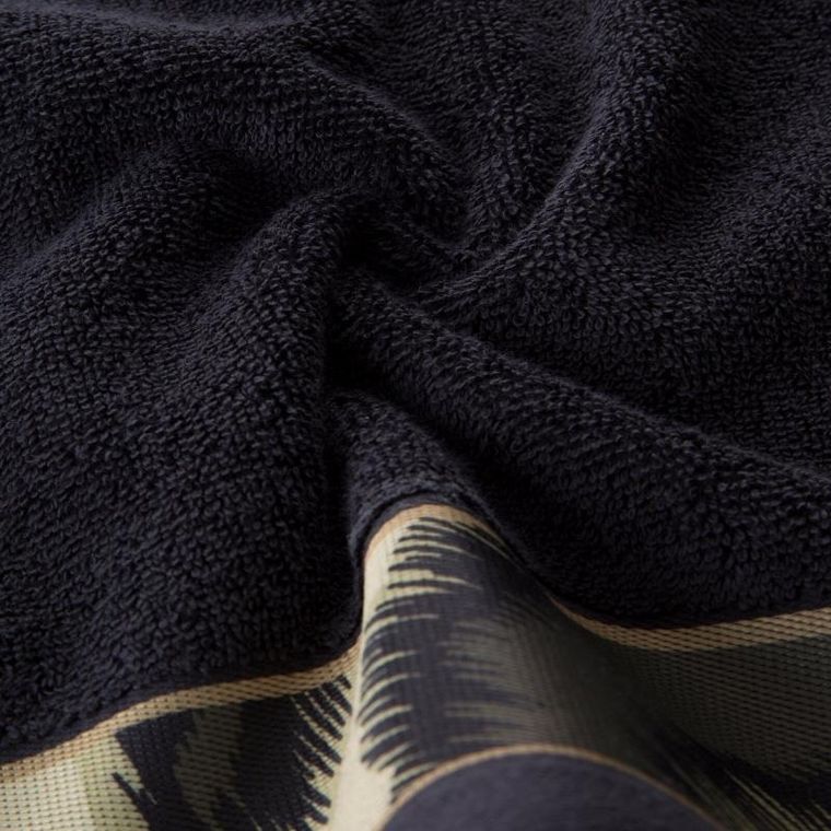 Eurofirany, ręcznik Eva, 50-90 cm, czarny