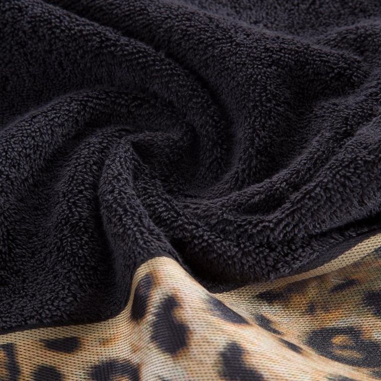 Eurofirany, ręcznik Eva, 50-90 cm, czarny