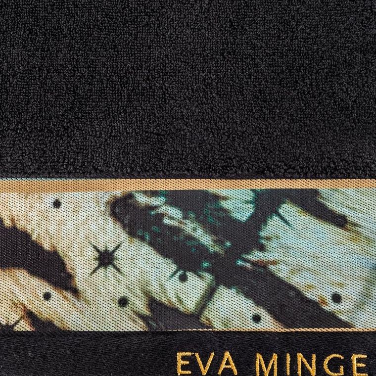 Eurofirany, ręcznik Eva, 50-90 cm, czarny