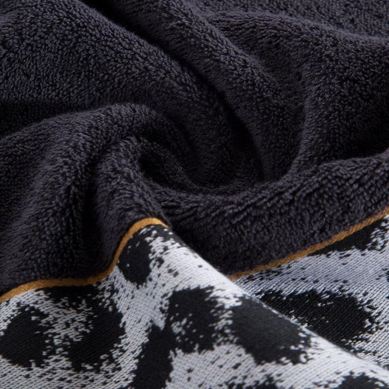 Eurofirany, ręcznik Eva, 70-140 cm, czarny