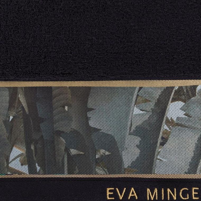 Eurofirany, ręcznik Eva, 70-140 cm, czarny