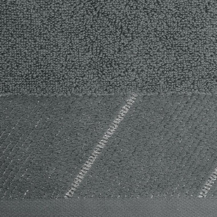 Eurofirany, ręcznik Evita, 50-90 cm, stalowy