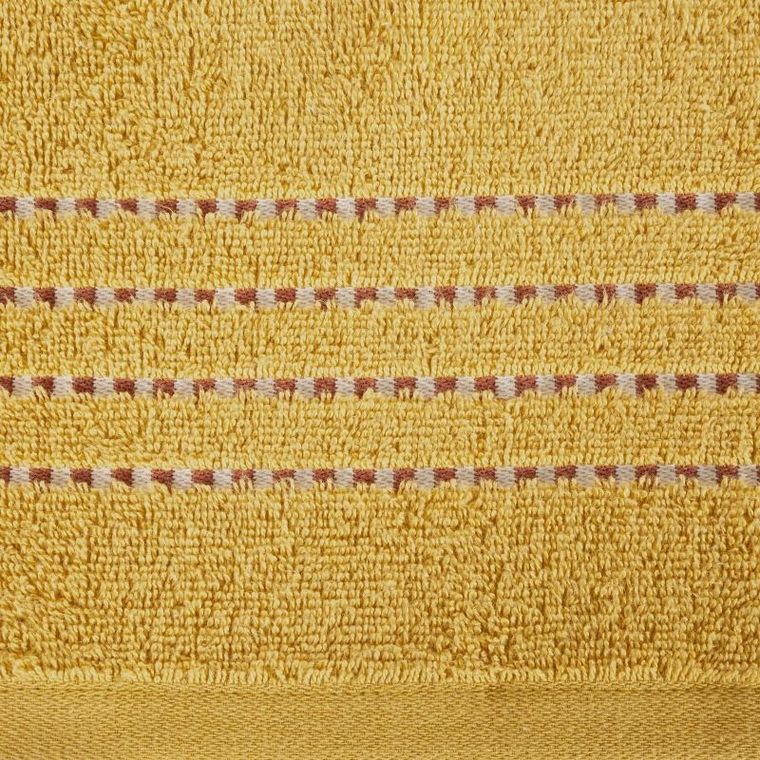 Eurofirany, ręcznik fiore, 50-90 cm, musztardowy