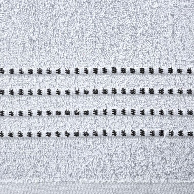 Eurofirany, ręcznik Fiore, 50-90 cm, srebrny