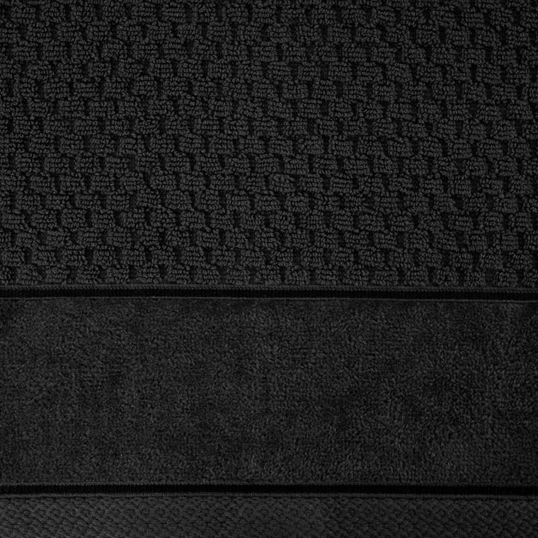 Eurofirany, ręcznik Frida, 50-90 cm, czarny