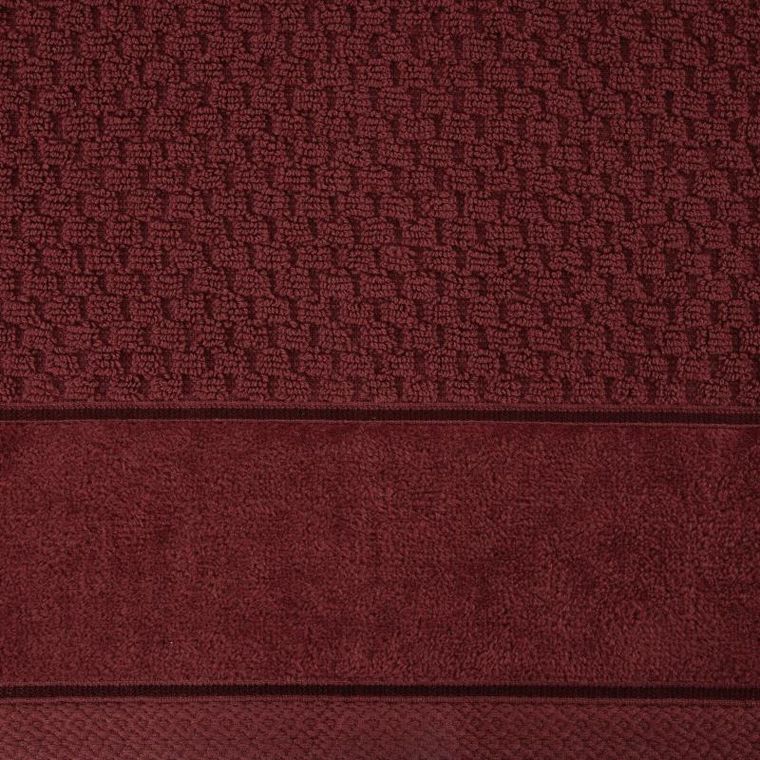 Eurofirany, ręcznik Frida, 70-140 cm, bordowy